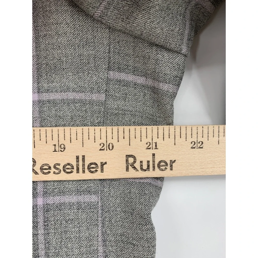Tiglio Blazer Mens‎ 42L Gray Plaid Wool Stretch Flex Two Button Sport Coat Capri
